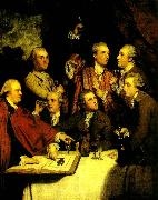 Sir Joshua Reynolds members of the society of dilettanti painting